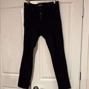 Express Men's Black Skinny Jeans